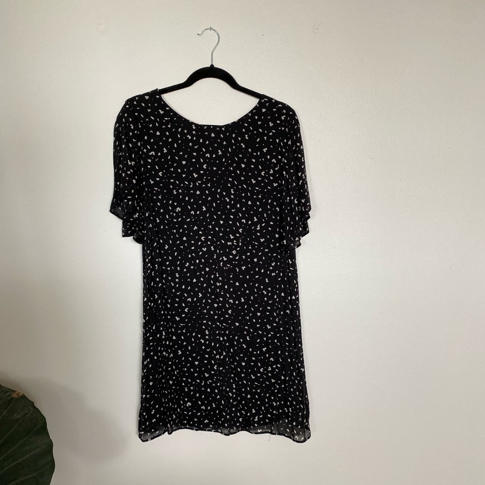 Cloth and Stone Shift Dress Black and White